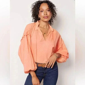 Cleobella Peach Blouse